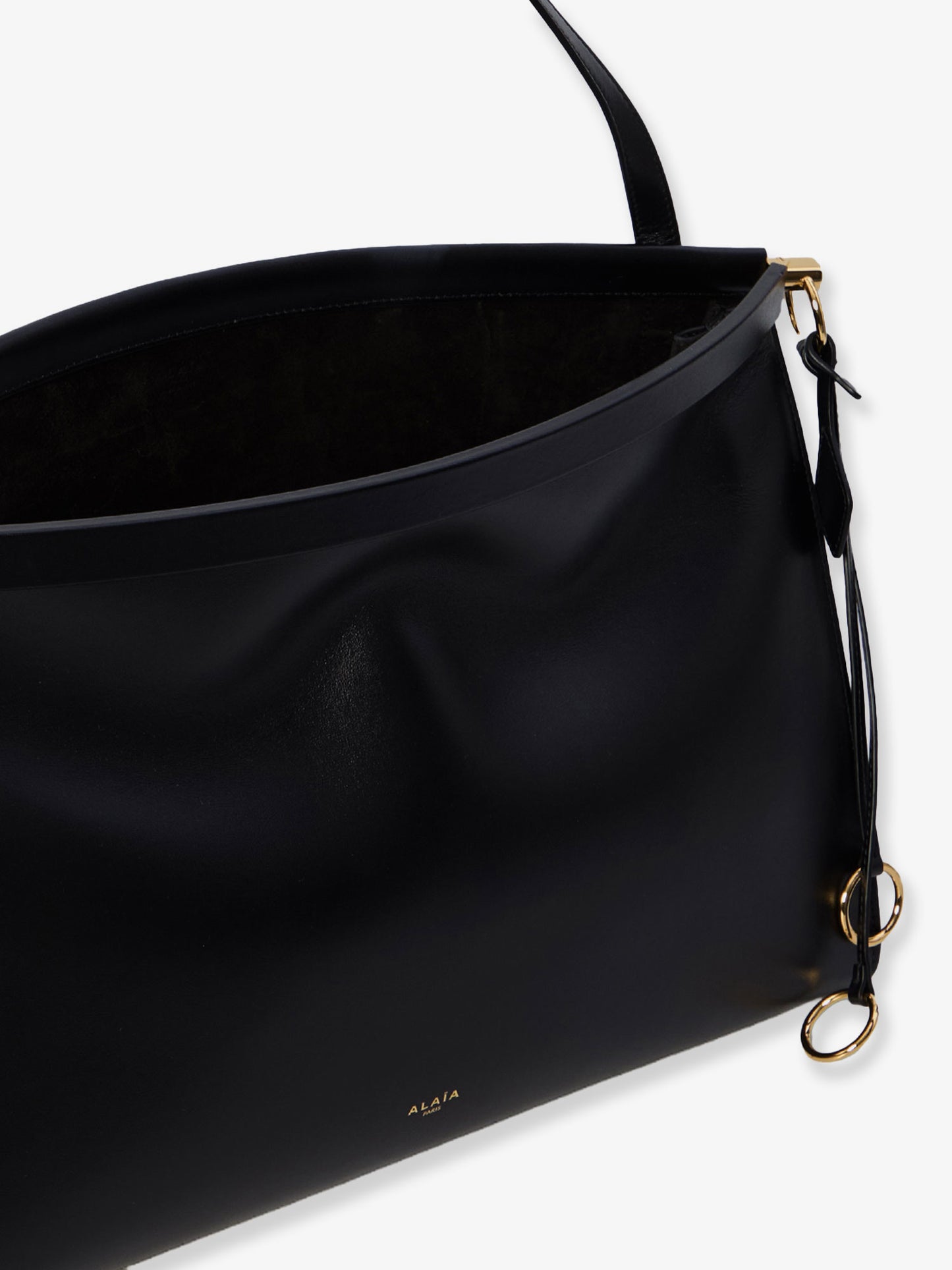 Le Click East West Large leather shoulder bag