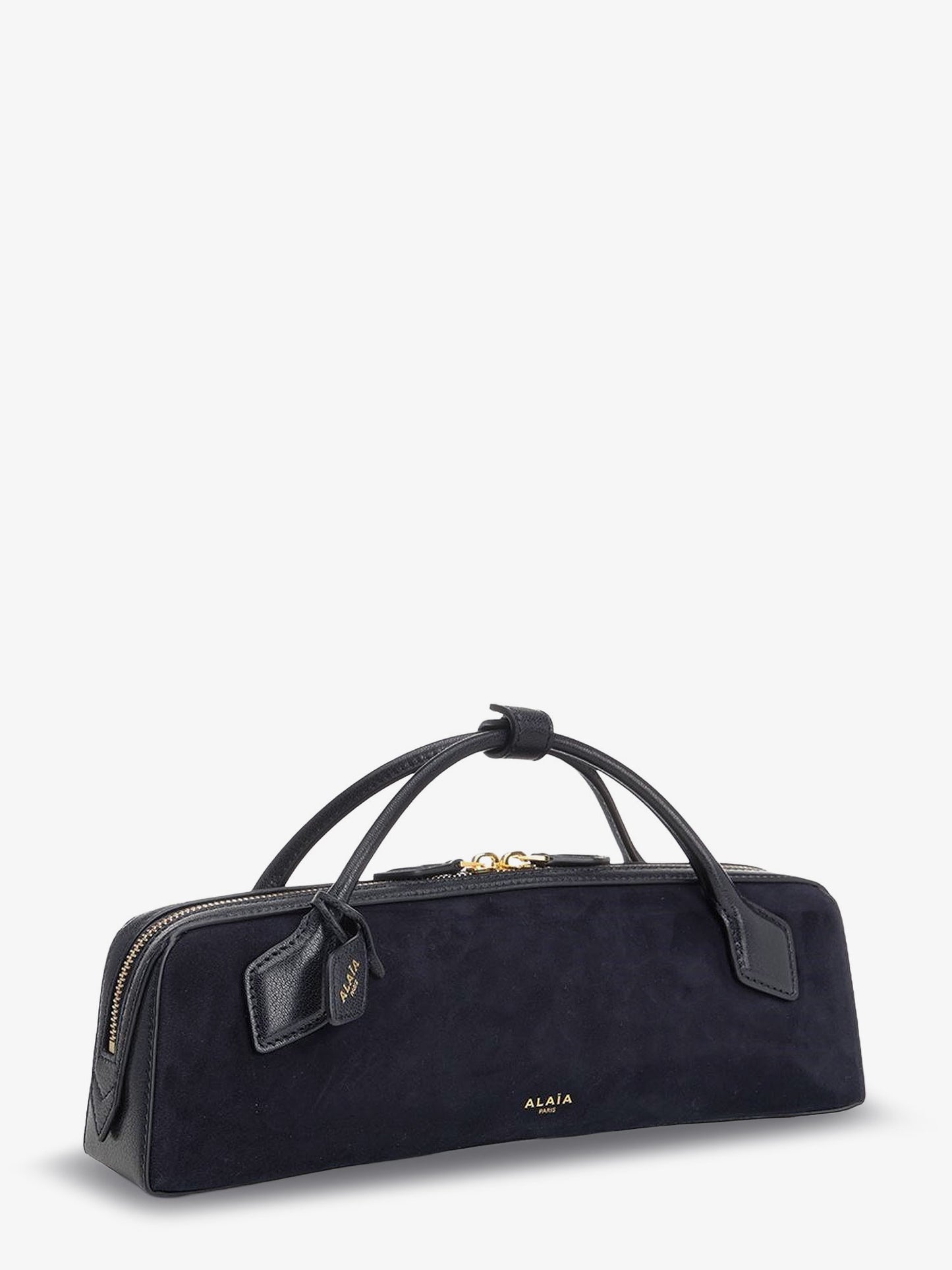 Clutch Le Teckel suede handbag