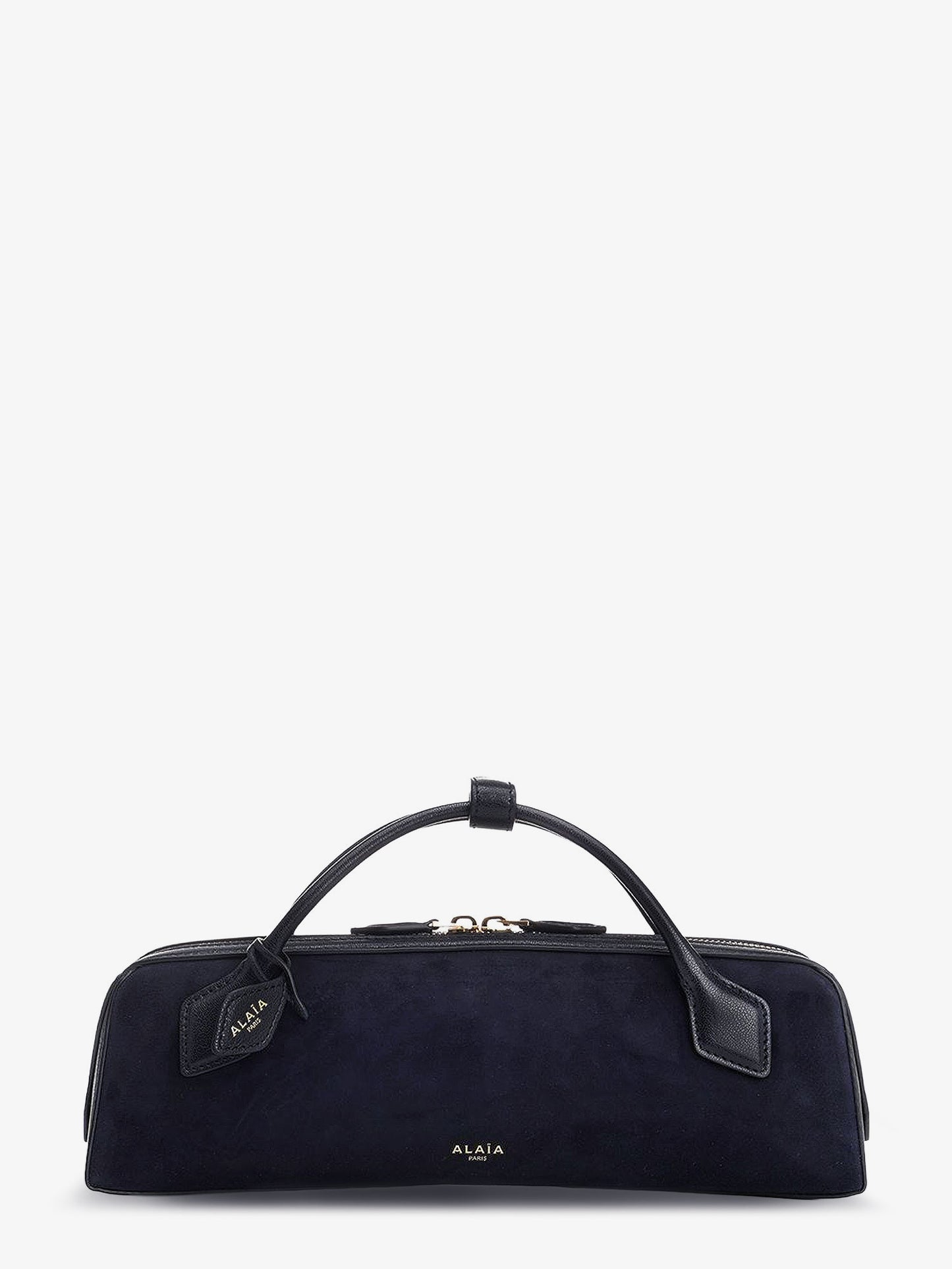 Clutch Le Teckel suede handbag