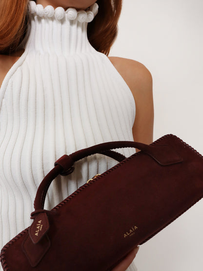 Clutch Le Teckel suede handbag thumbnail