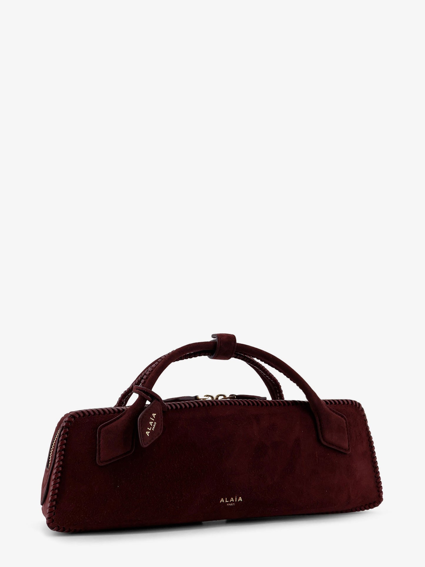 Clutch Le Teckel suede handbag