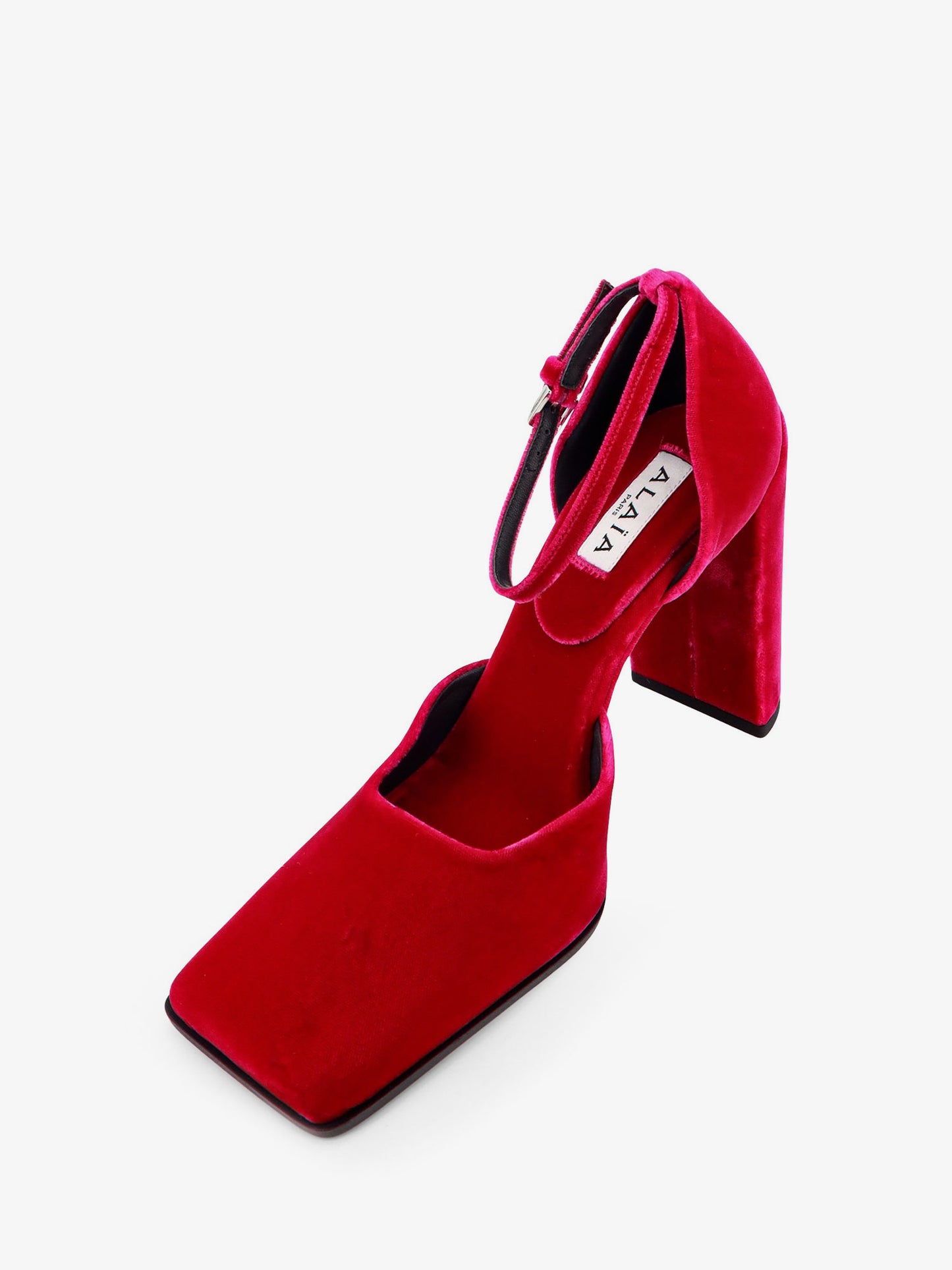 D' Orsay 90 velvet décolleté