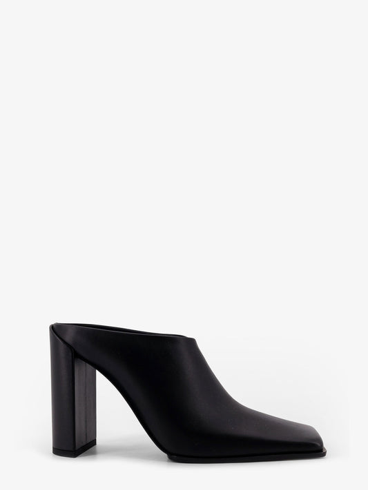 Square Leather Mule
