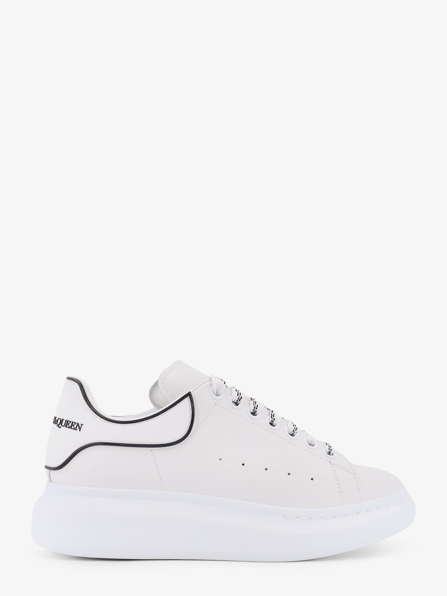 Oversize leather low-top sneakers