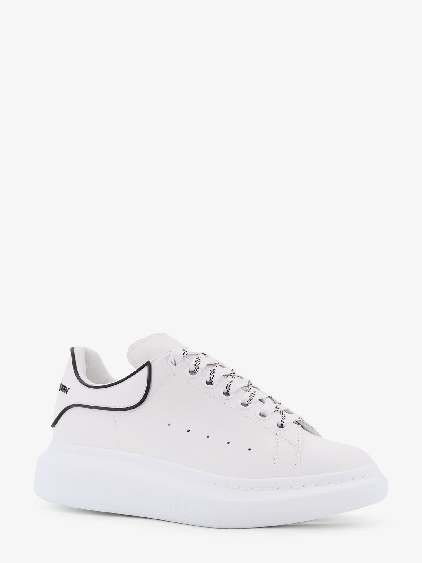 Oversize leather low-top sneakers