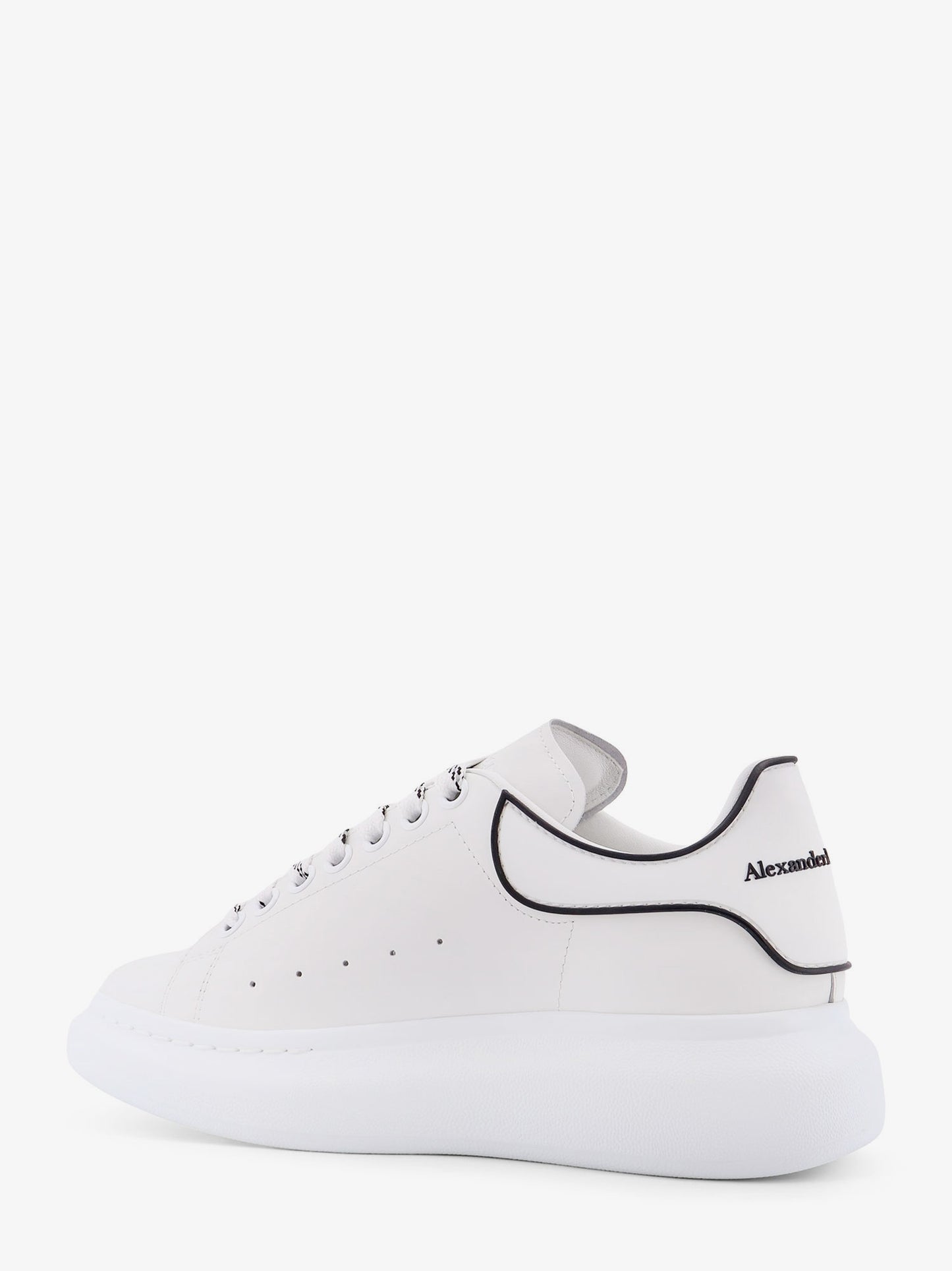 Oversize leather low-top sneakers