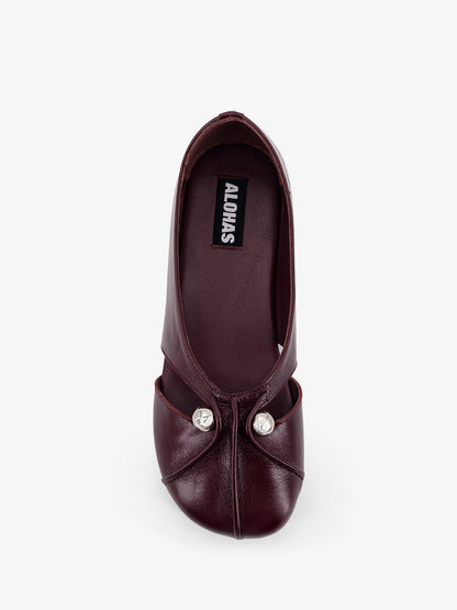 Ravena leather ballerinas thumbnail