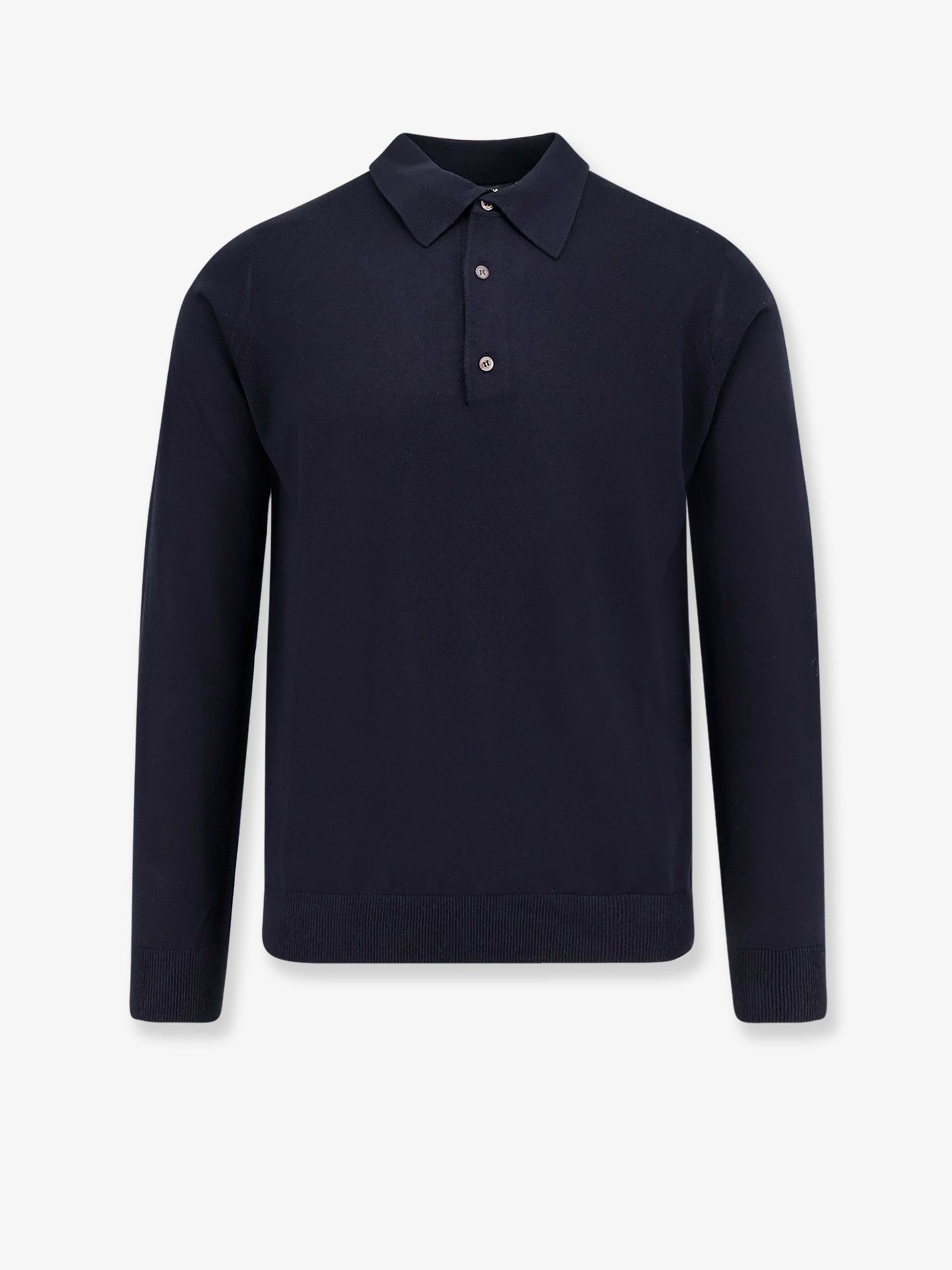Maglia polo in seta e cashmere