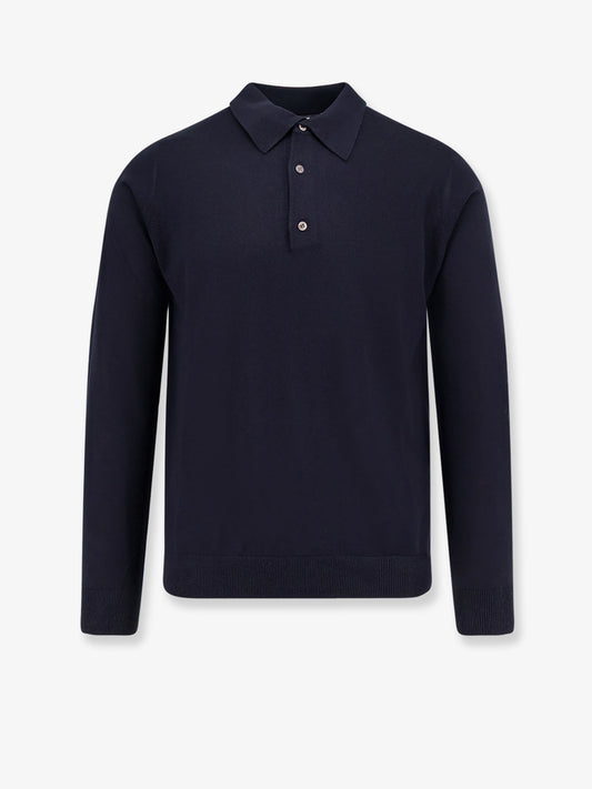 Silk and cashmere polo shirt