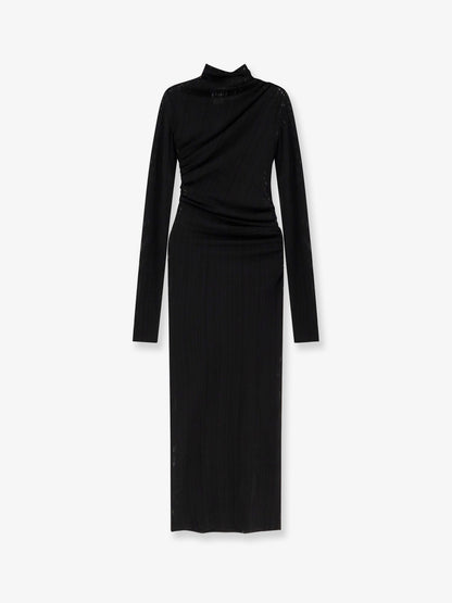 Olga viscose blend mesh dress thumbnail