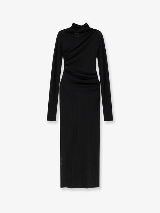 Olga viscose blend mesh dress