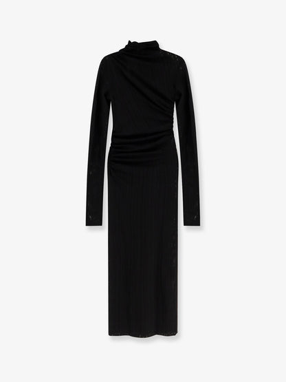 Olga viscose blend mesh dress thumbnail