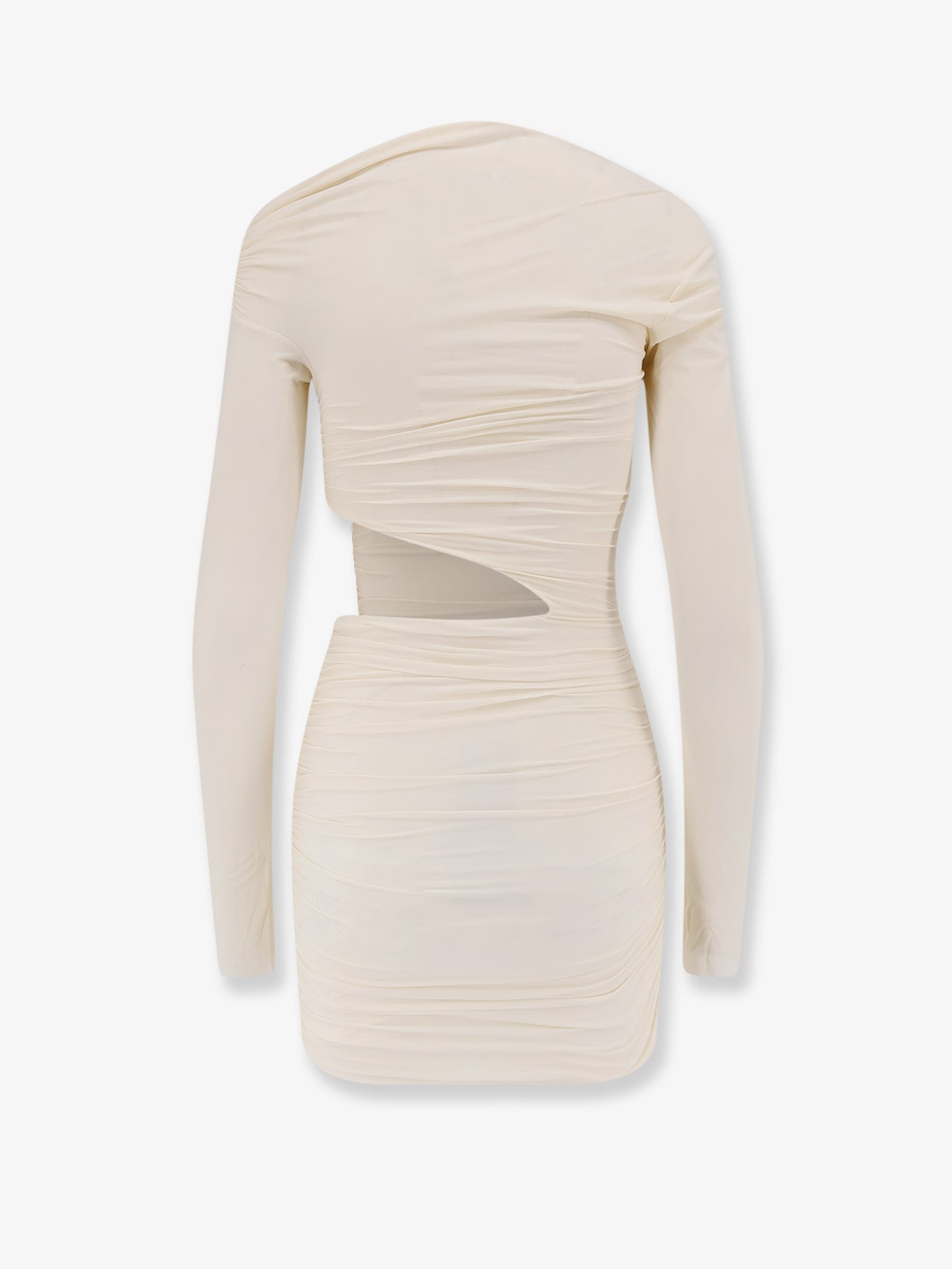 Pat stretch fabric mini dress