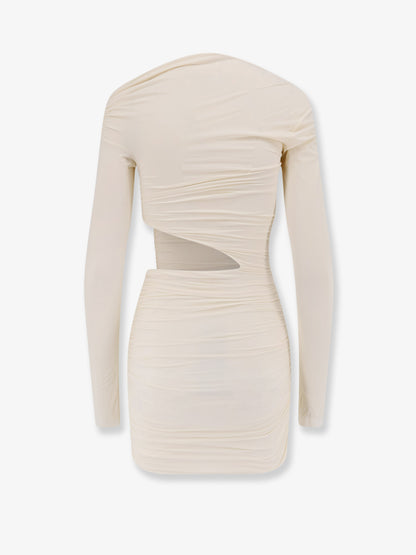 Pat stretch fabric mini dress thumbnail