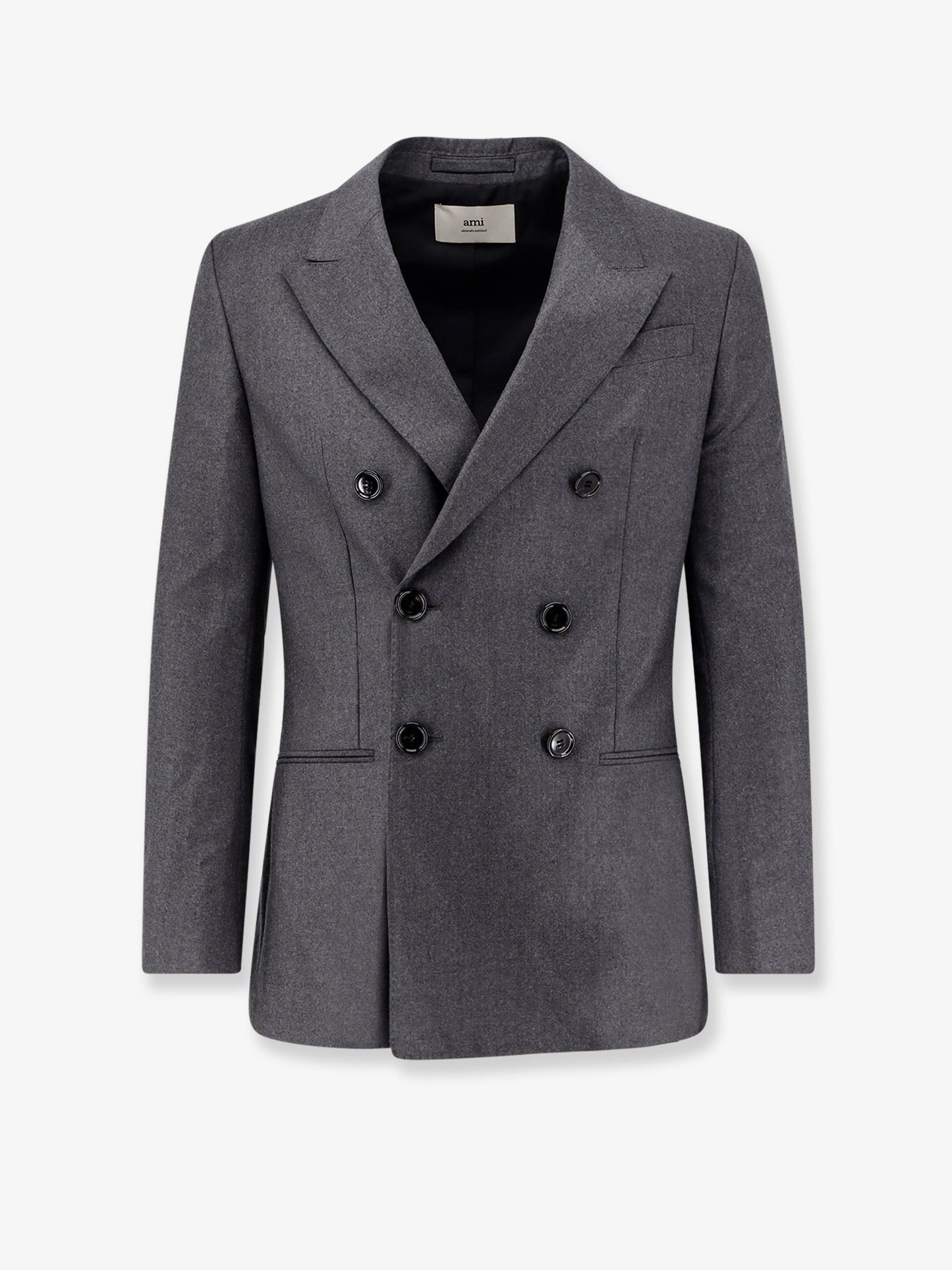 Double-breasted virgin wool blazer
