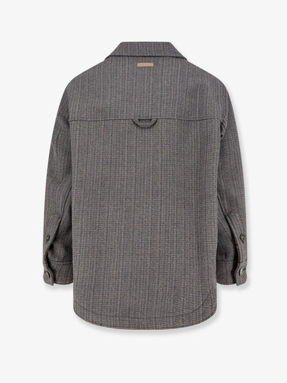 Wool blend overshirt thumbnail