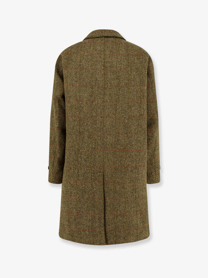 Wright herringbone wool coat thumbnail