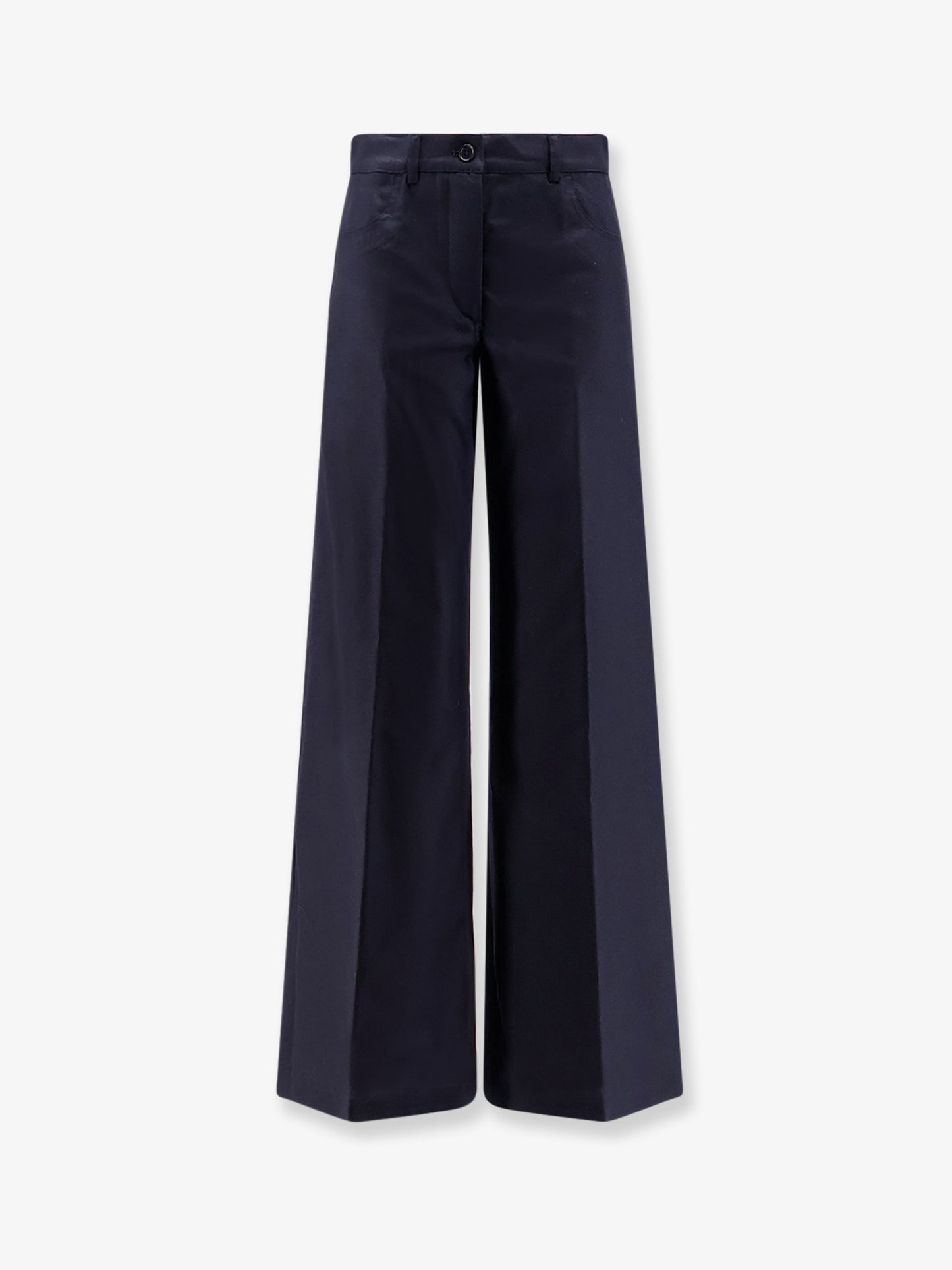 Wool blend trousers