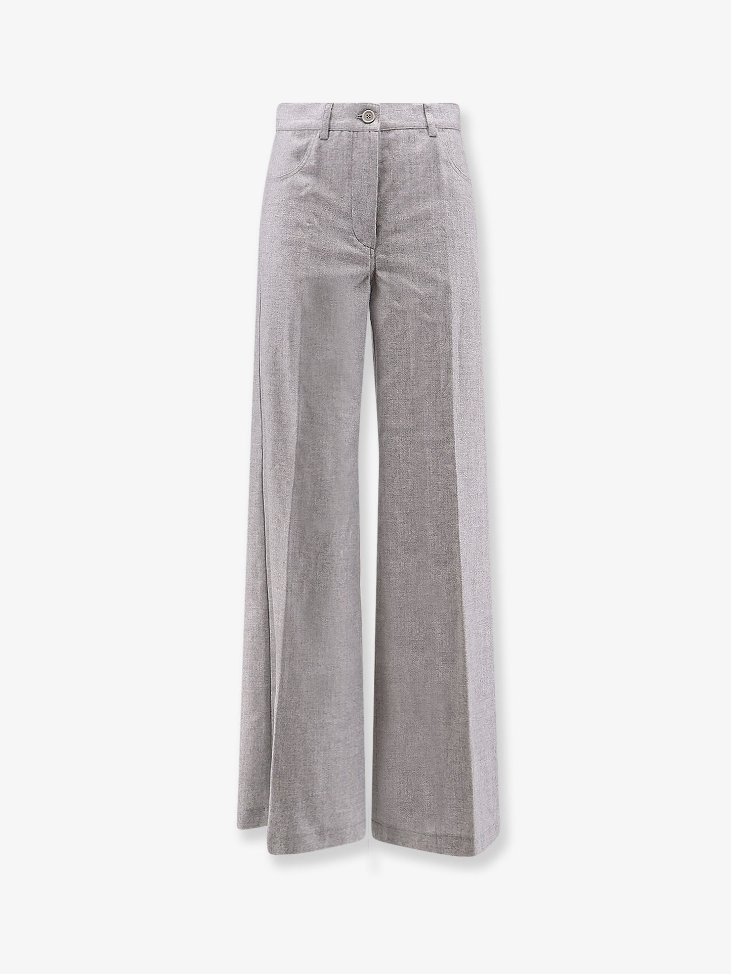 Wool blend trousers