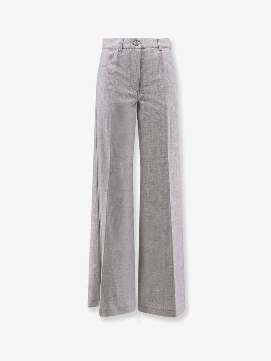 Wool blend trousers