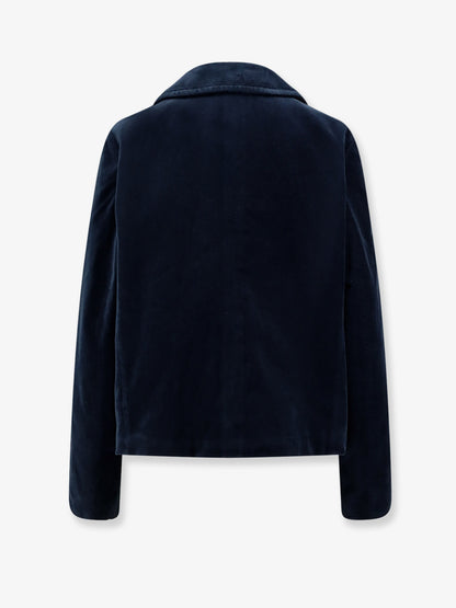 Blazer doppiopetto in velluto thumbnail