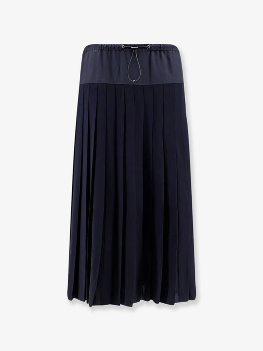 Midi pleated skirt