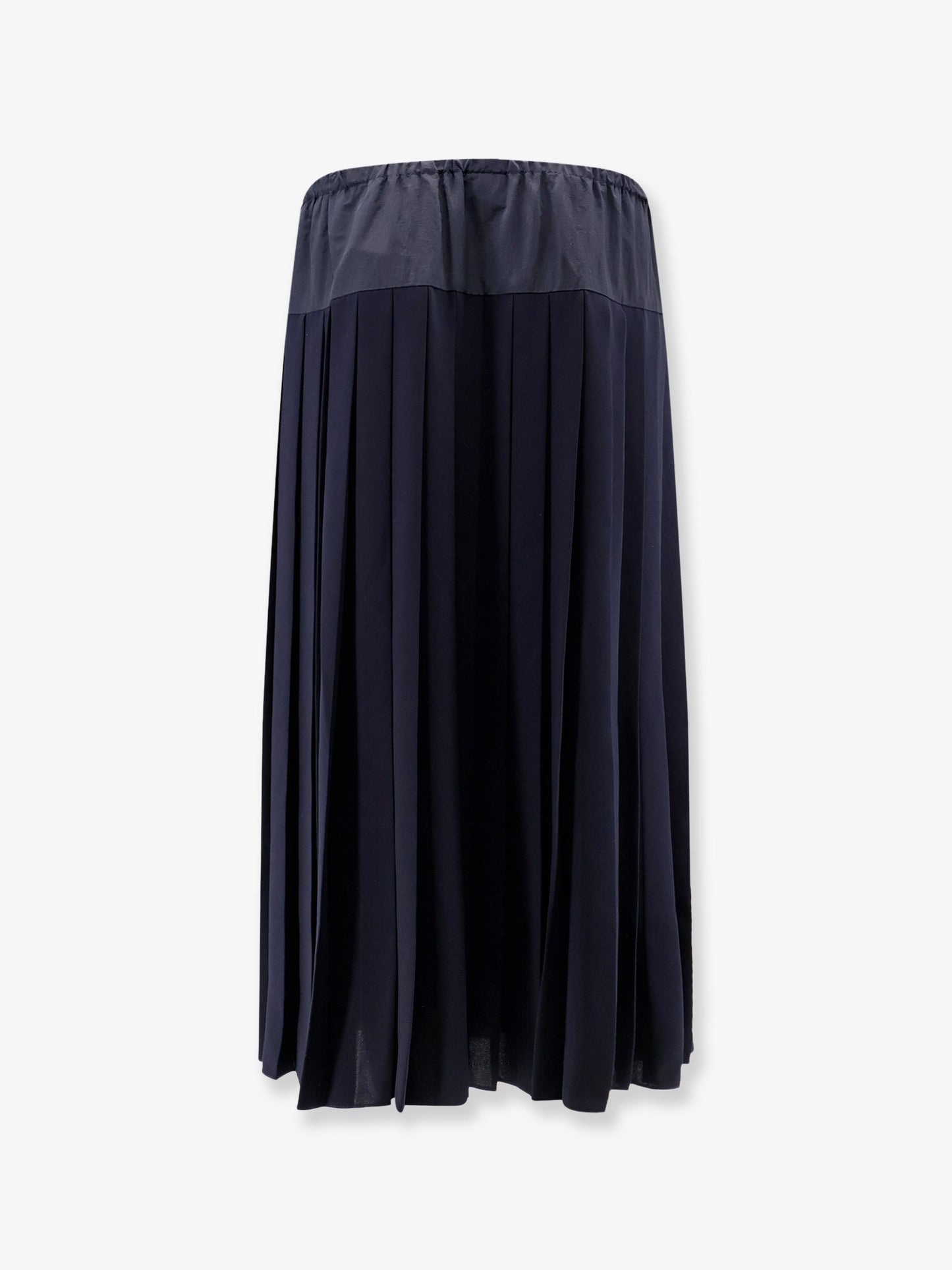 Midi pleated skirt