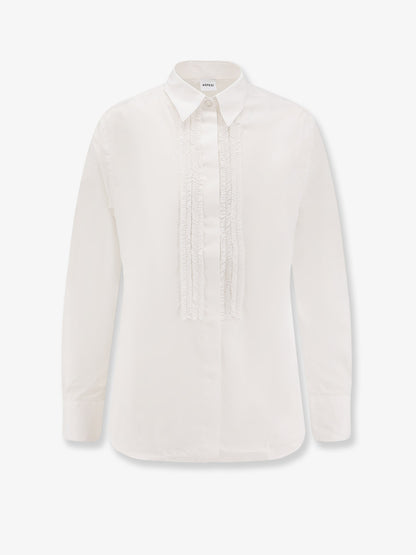 Cotton shirt with ruffles thumbnail