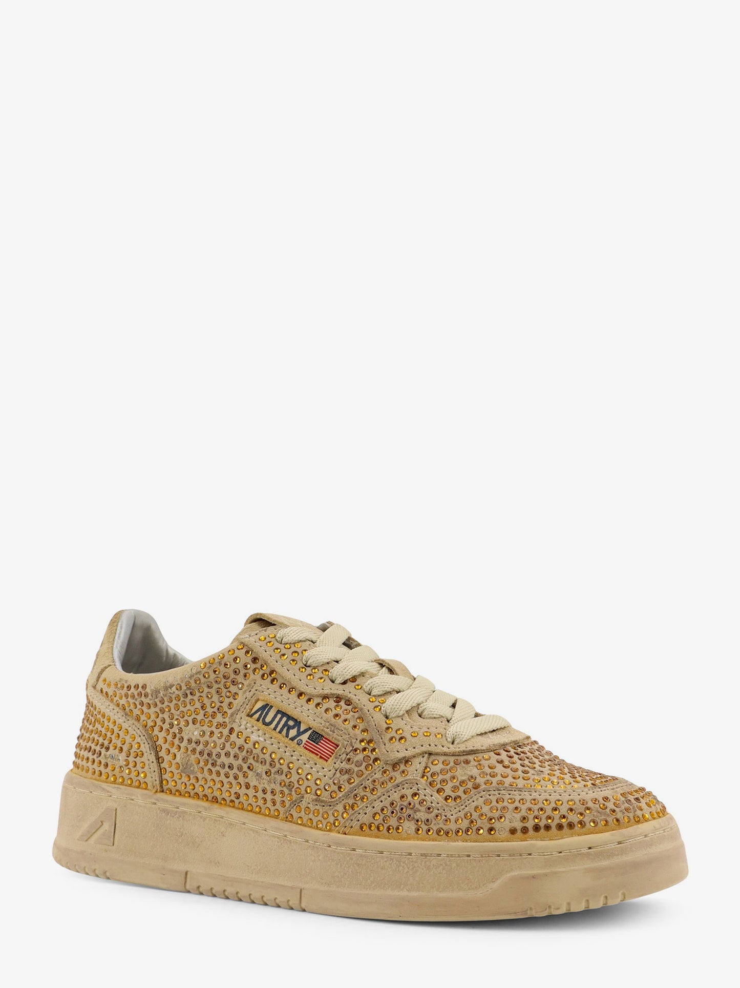 Sneakers Medalist Low in suede con strass