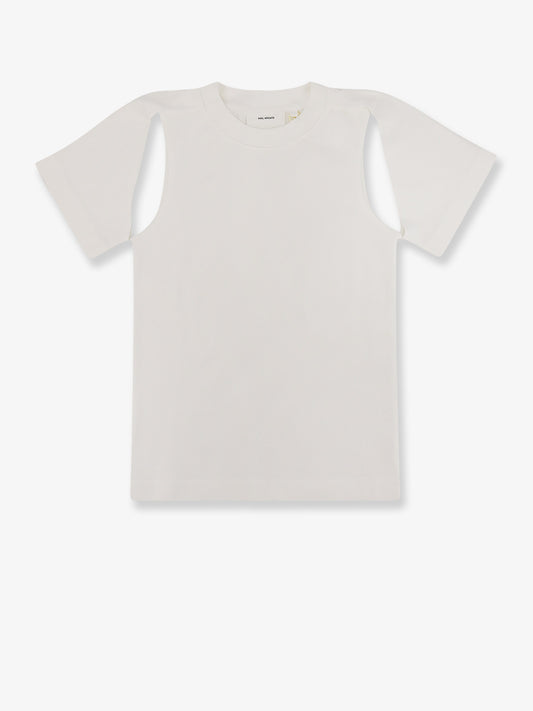 Cotton -shirt with cut out details