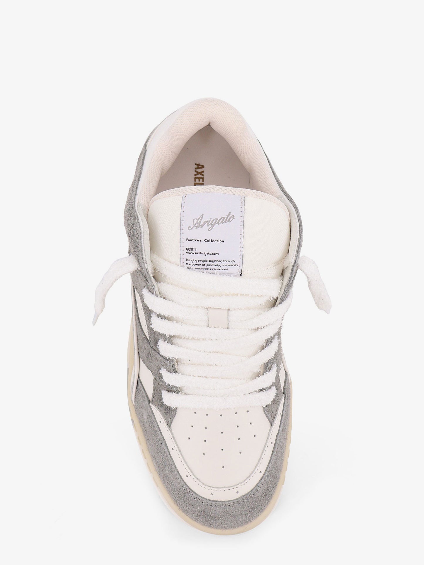 Area Lo low-top suede and leather sneakers