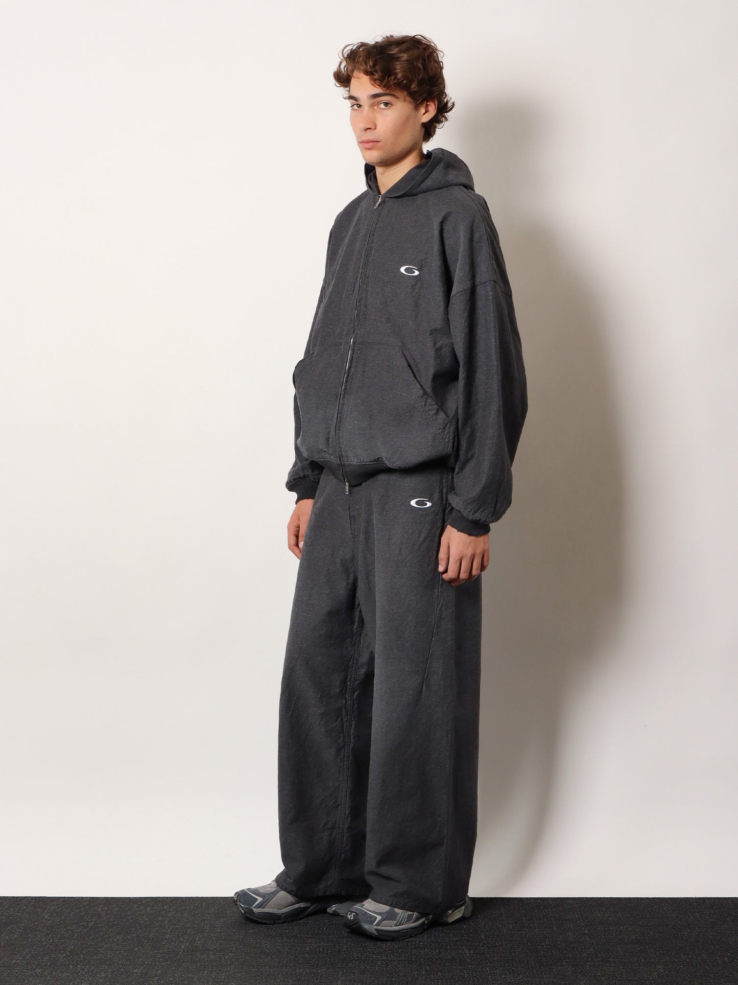 Trompe L'oeil denim trousers