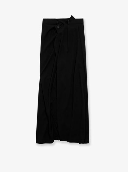 Draped crepe midi skirt thumbnail