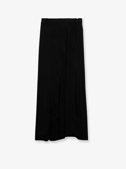 Draped crepe midi skirt thumbnail