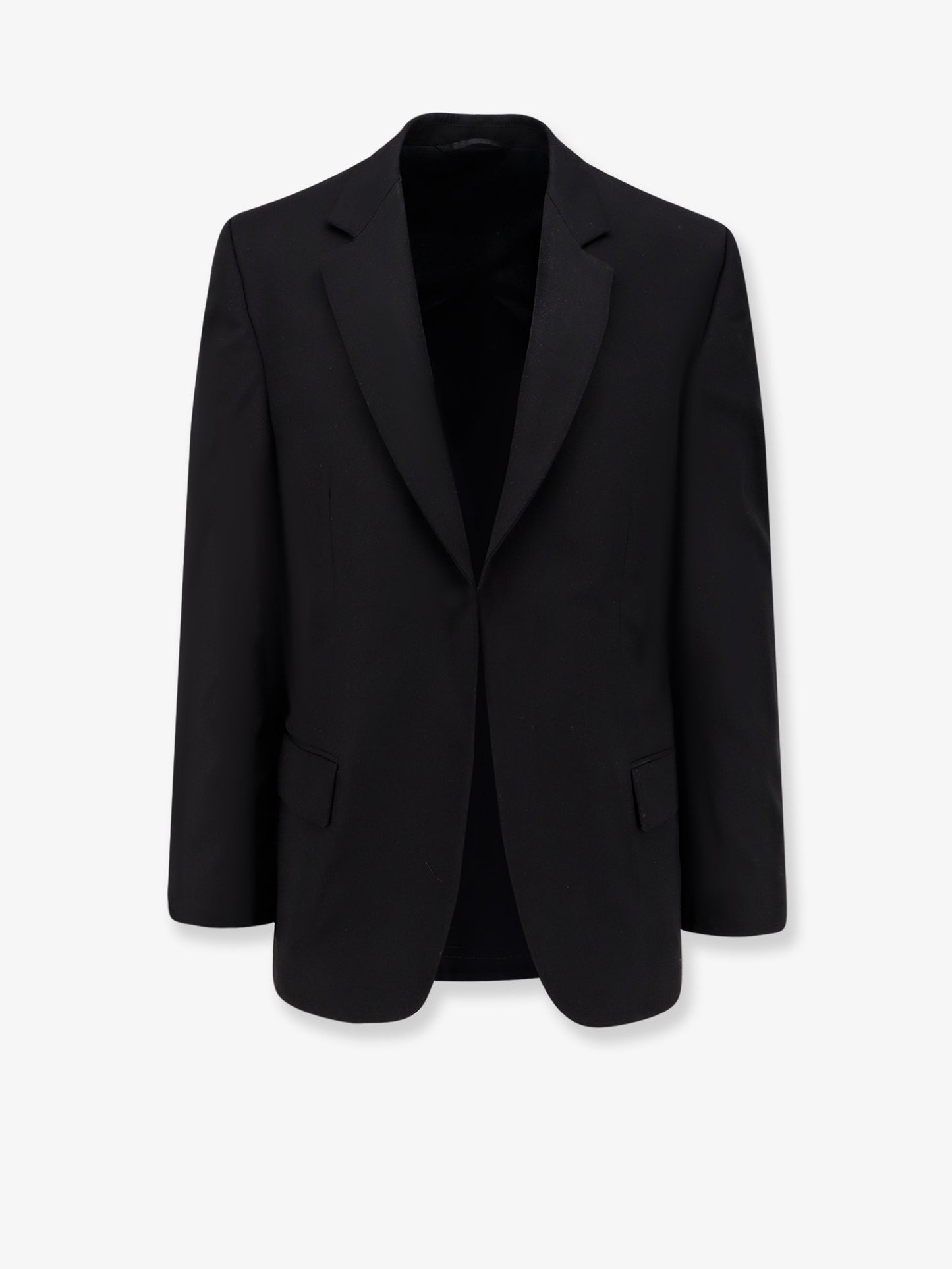 Wool blazer with modal insert