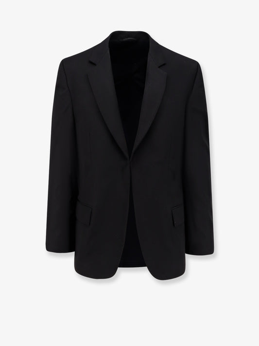 Wool blazer with modal insert