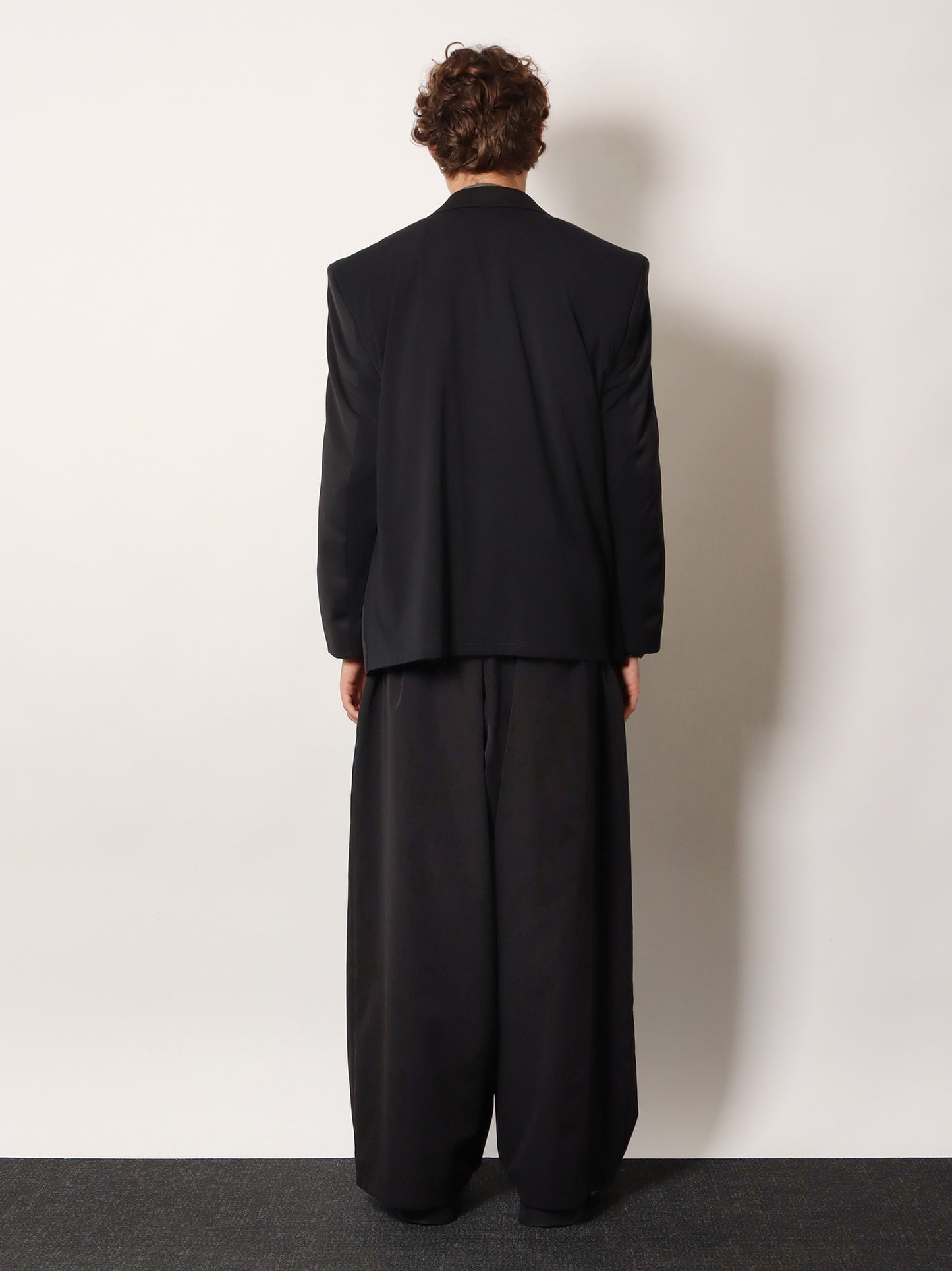 Wool blazer with modal insert