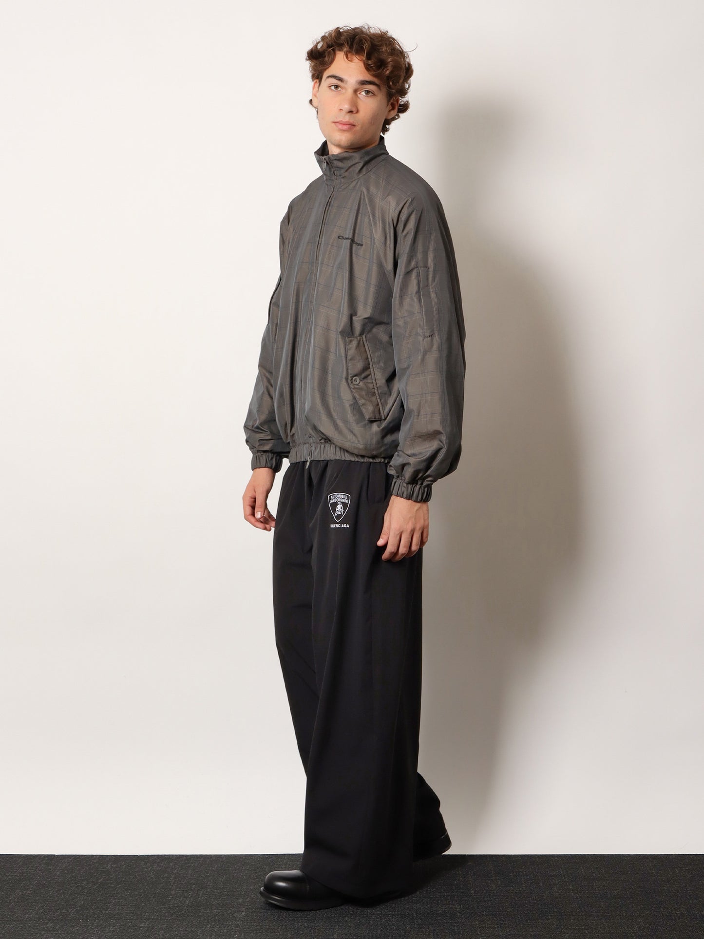Jogger nylon trousers