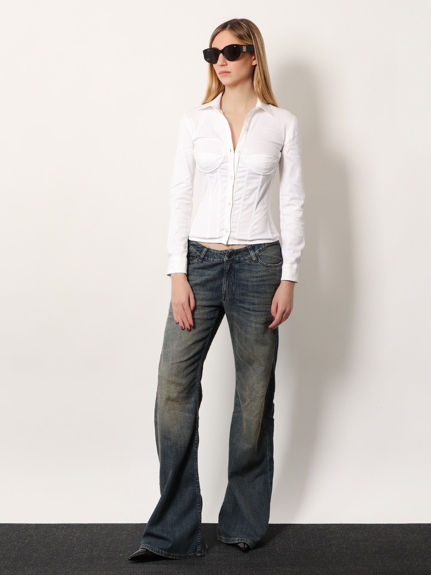 Curved Waist Pants jeans