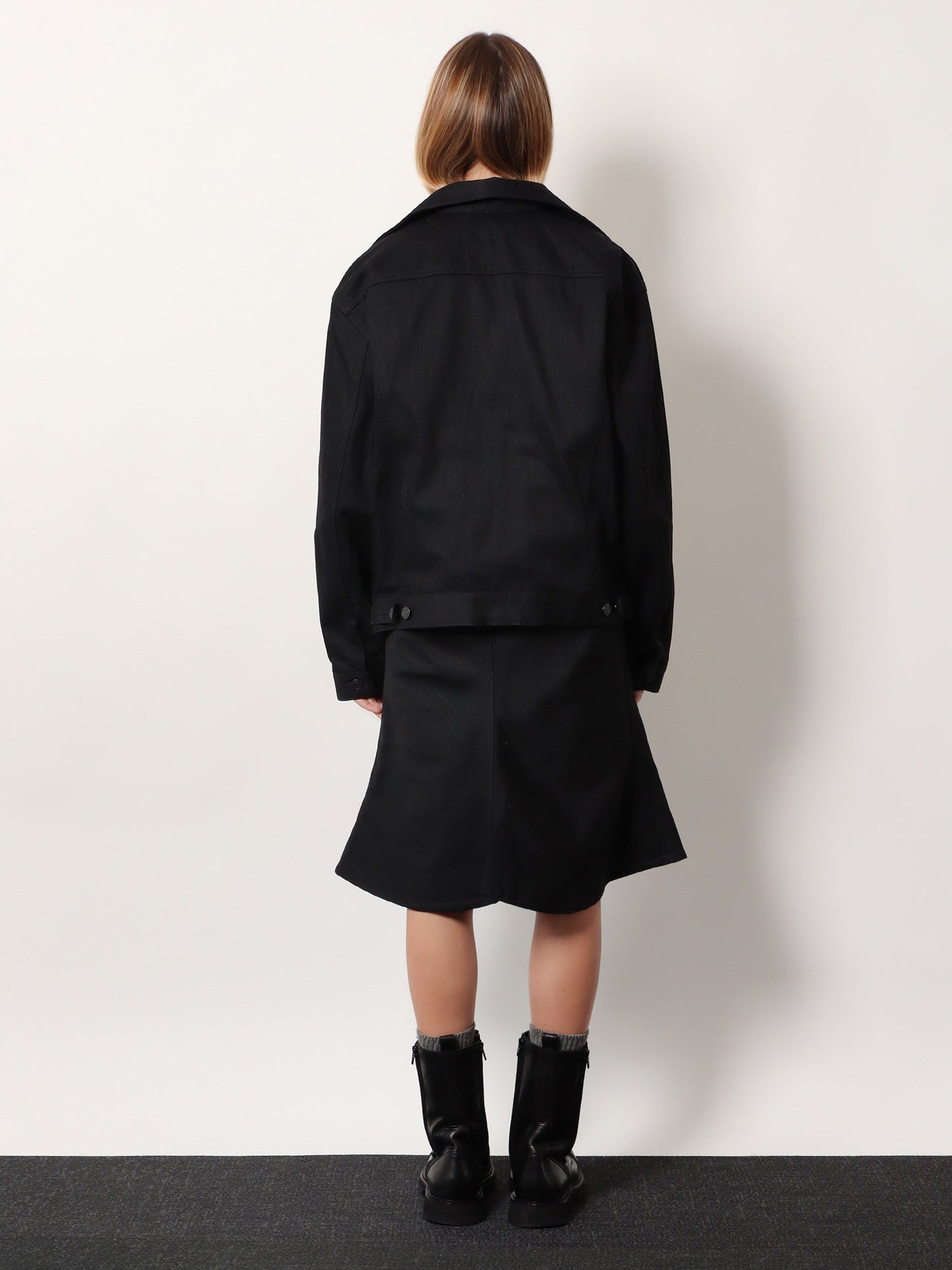 Standing denim jacket