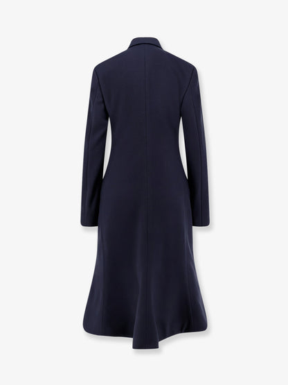 Godet Midi double-breasted wool coat thumbnail