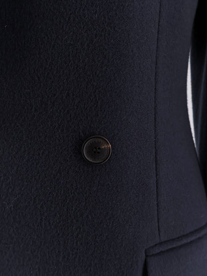 Godet Midi double-breasted wool coat thumbnail