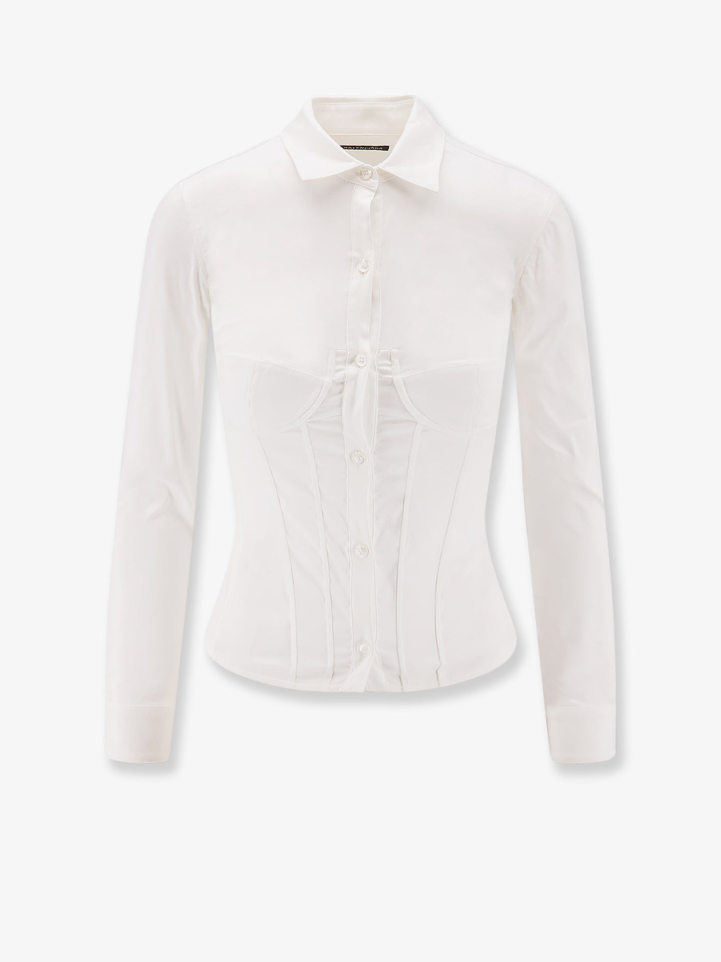 Cotton blend corset shirt