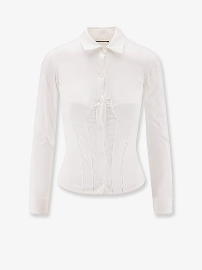 Cotton blend corset shirt thumbnail