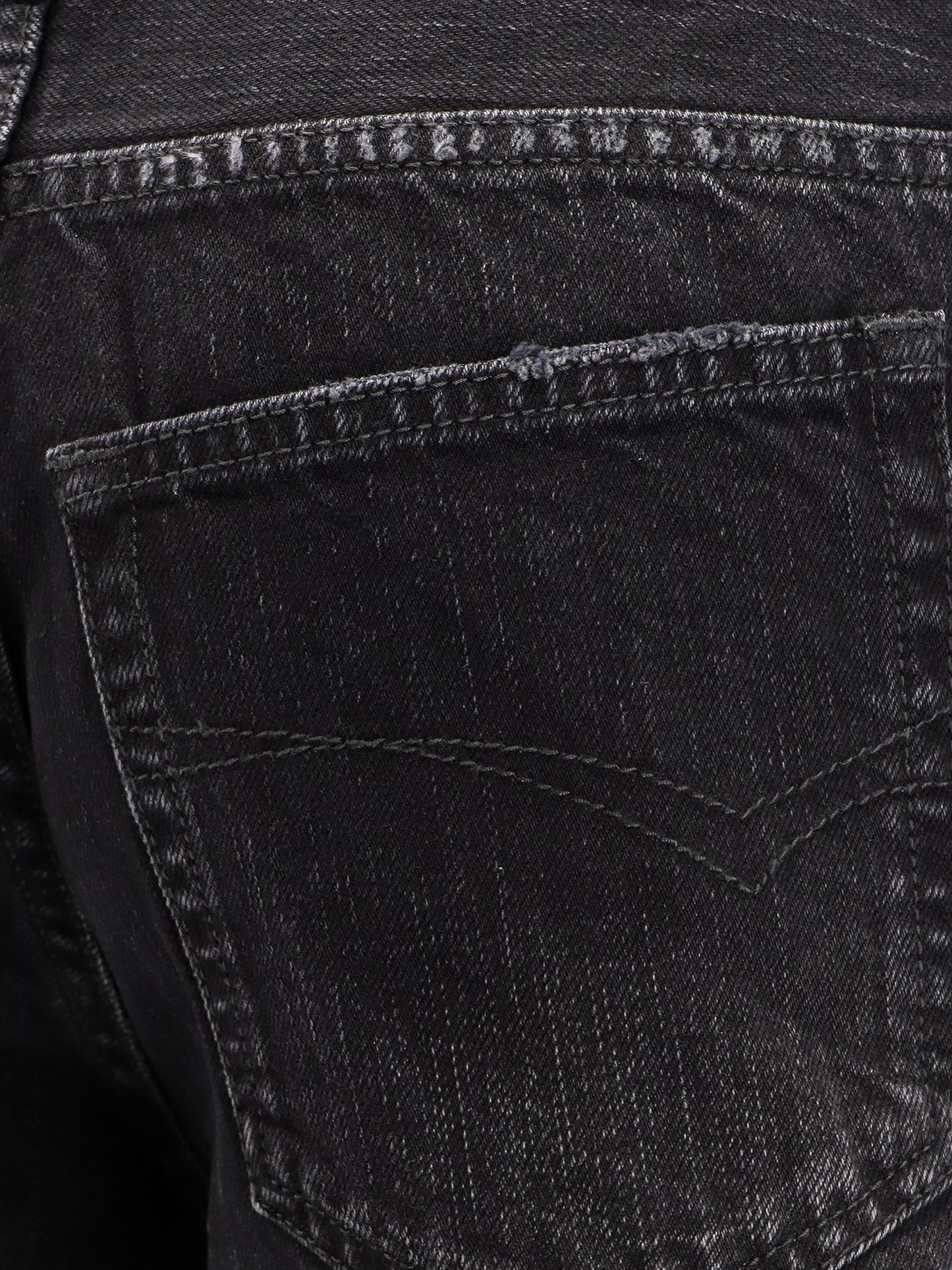 Wide Leg black denim trousers