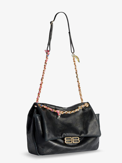 Darling leather shoulder bag with BB logo on the front thumbnail