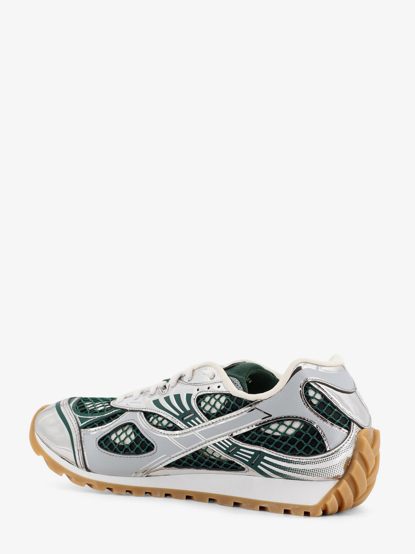 Orbit mesh and leather sneakers