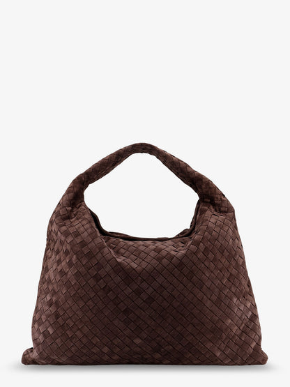 Hop suede shoulder bag with Intrecciato motif thumbnail