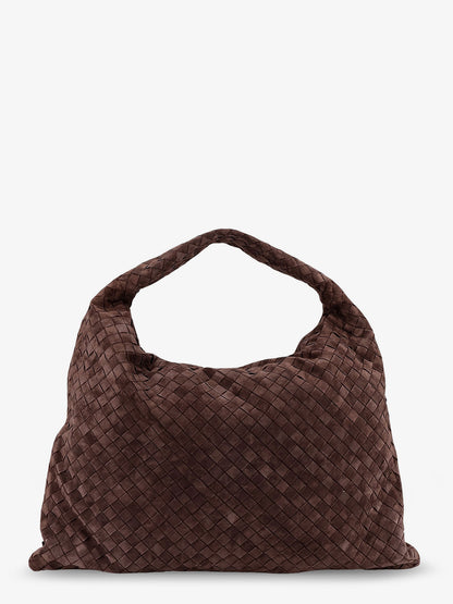 Hop suede shoulder bag with Intrecciato motif thumbnail