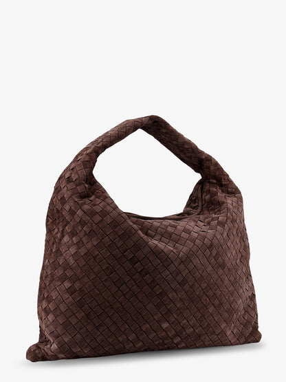 Hop suede shoulder bag with Intrecciato motif thumbnail